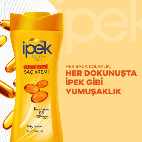 İpek Provitamin B5 Tüm Saç Tipleri için Saç Kremi 480 ml x 3 Adet